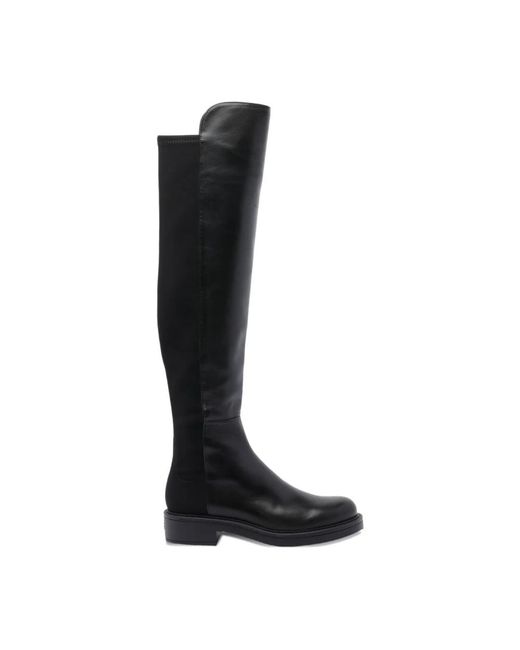 Stuart Weitzman Zwarte Enkellaarzen Voor Vrouwen in het Black