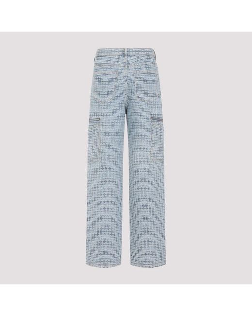 Givenchy Blue Straight Trousers for men