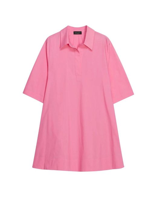 Roberto Collina Pink Shirt Dresses