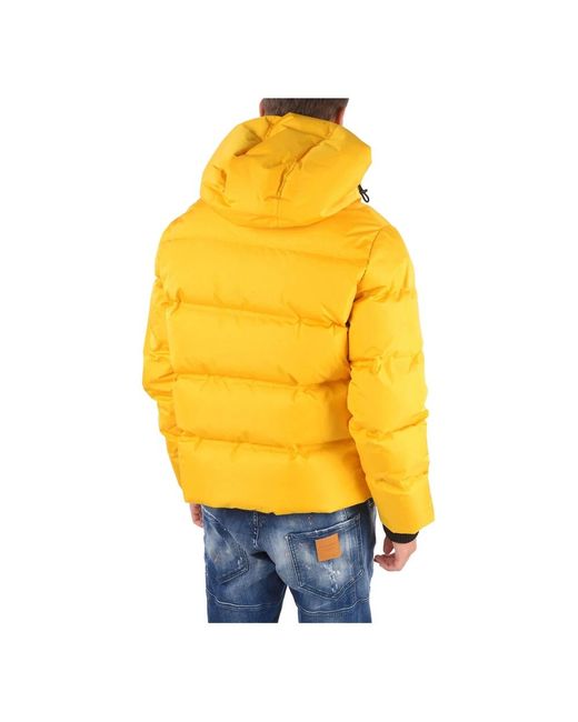 DSquared² Nylon Donsjack in het Yellow voor heren