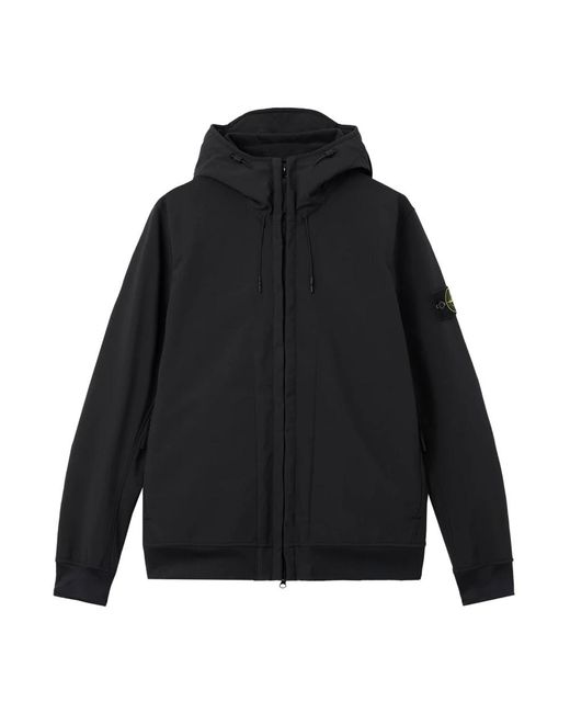 Stone Island Black Light Jackets for men