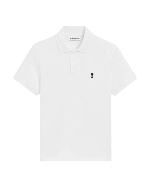 AMI White Polo Shirts for men
