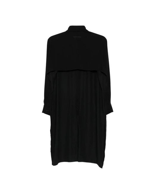 MM6 by Maison Margiela Black Shirt Dresses
