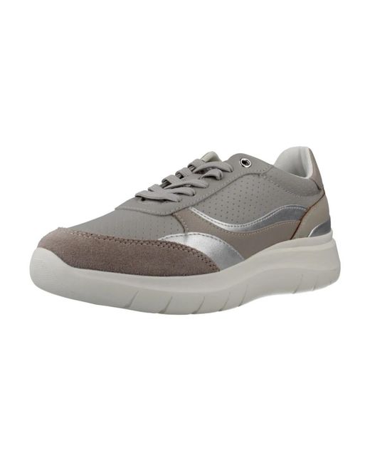 Geox Gray Plummery Sneaker