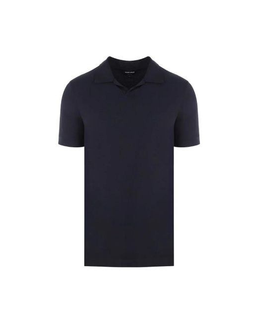 Giorgio Armani Blue Polo Shirts for men