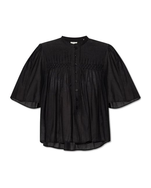 Isabel Marant Overhemden ,Zwart ,Katoen Destiny Top in het Black