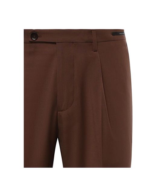Michael Coal Brown Suit Trousers for men