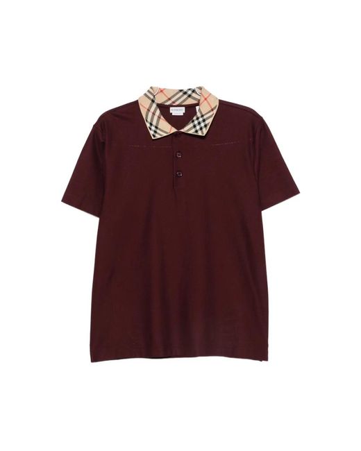 Burberry Purple Polo Shirts for men