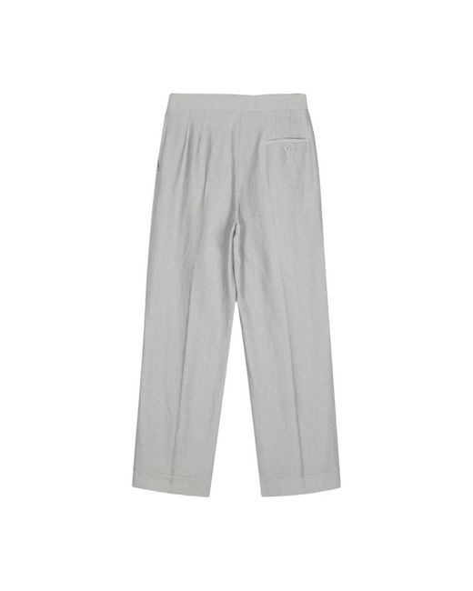 Emporio Armani Gray Wide Trousers