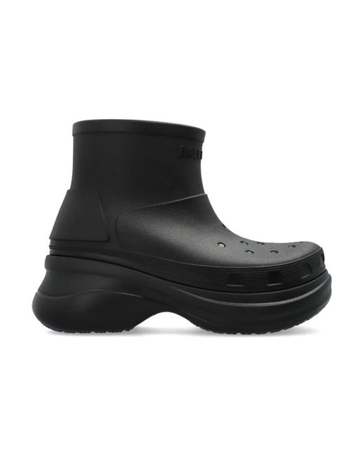 Balenciaga Black Rain Boots for men