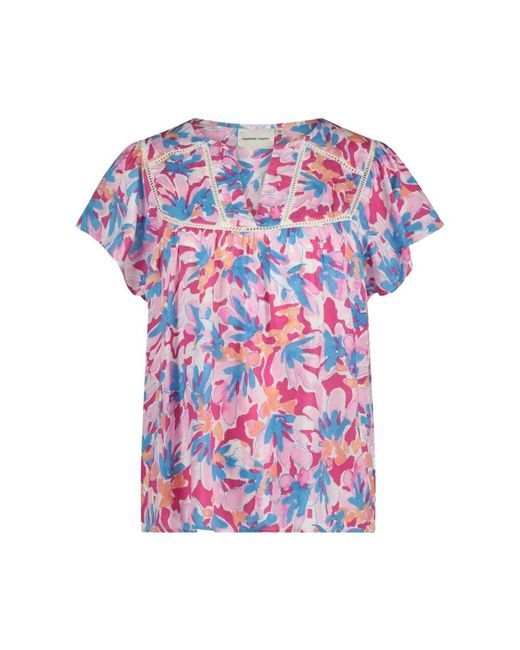 FABIENNE CHAPOT Multicolor Top mit schmetterlingsärmeln 'kristy' in grün