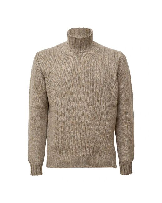 Fedeli Onda Rollneck Sweater in het Gray voor heren