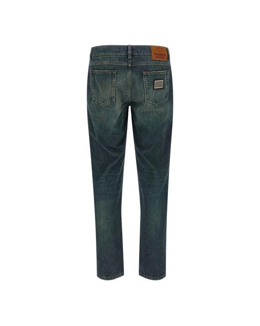 Dolce & Gabbana Blue Slim Fit Jeans for men