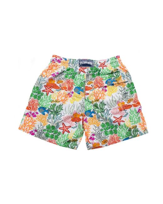 Vilebrequin Badmode ,Veelkleurig ,Polyester Beachwear in het Red voor heren