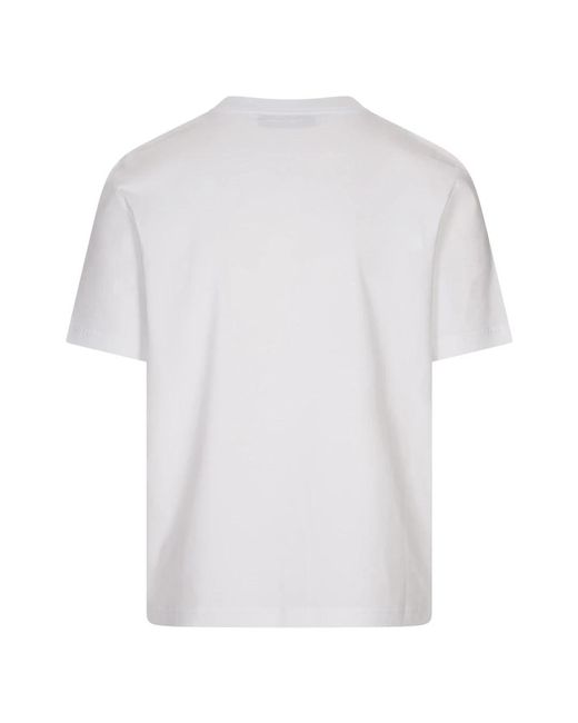 Lanvin Wit Logo T-Shirt in het White voor heren