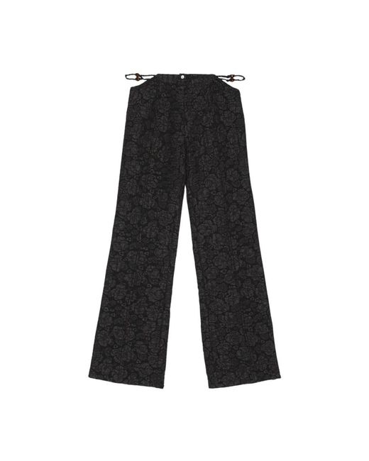 Ganni Black Wide Trousers