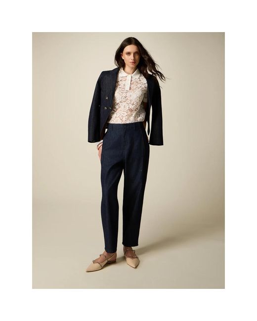 Loose-Fit Jeans Oltre de color Blue