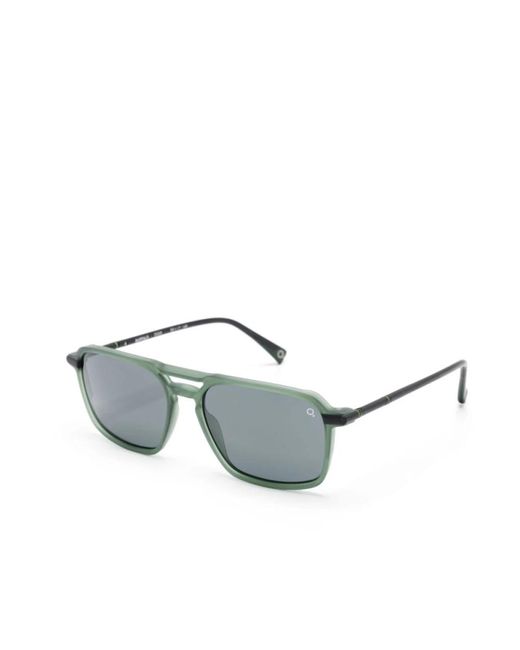 Etnia Barcelona Gray Grüne sonnenbrille für den täglichen gebrauch