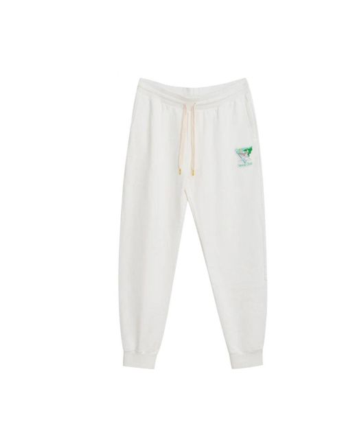 Casablanca White Sweatpants for men