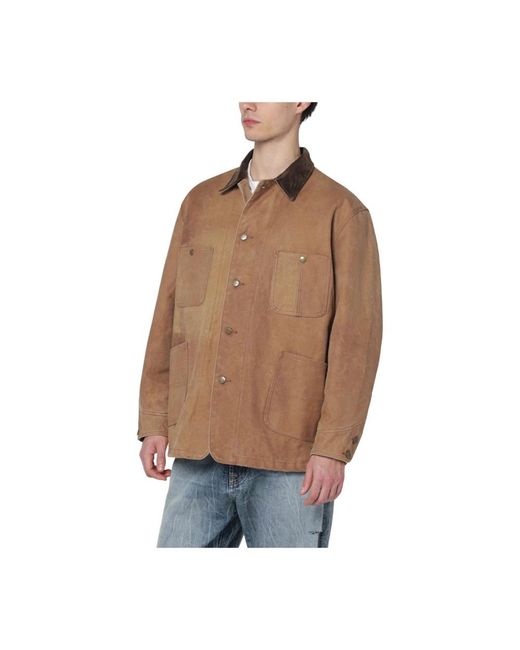 Needles Jassen ,Bruin ,Katoen Cotton Jacket in het Brown voor heren