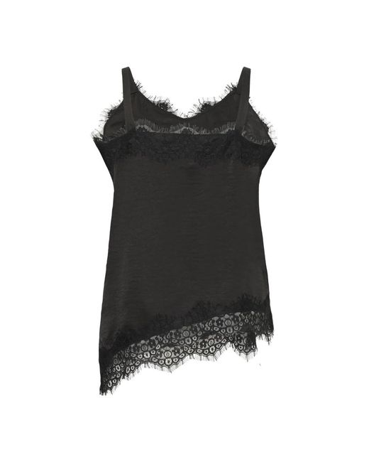 Kaffe Mouwloze Tops in het Black