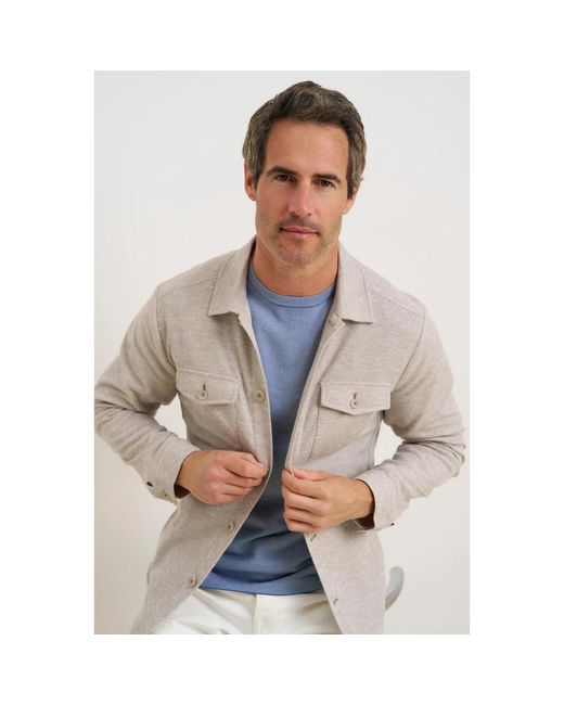 R2 Amsterdam Overshirt in het Gray voor heren