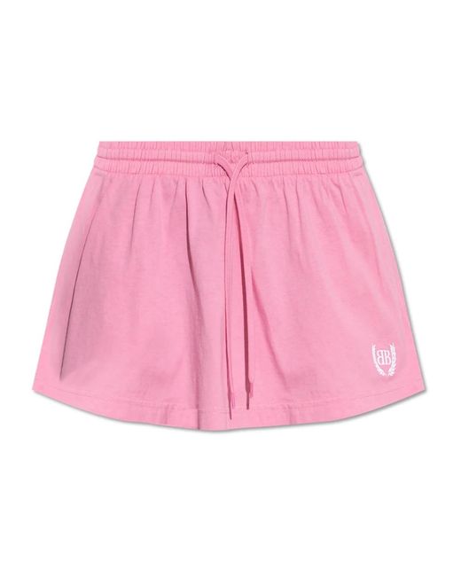Balenciaga Pink Shorts Mit Vintage-Effekt