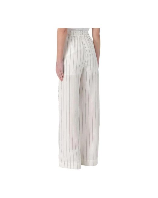 Liu Jo White Wide Trousers