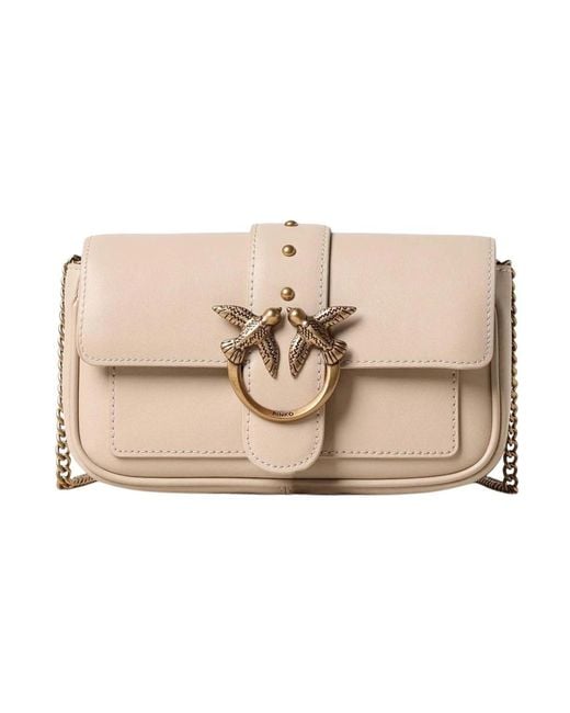 Pinko Natural Shoulder Bags