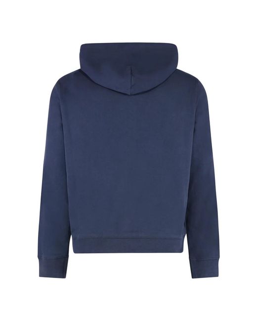 Moncler Blue Zip-Throughs for men