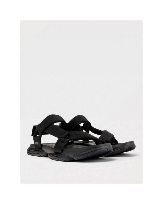 Flat Sandals Camper de hombre de color Black