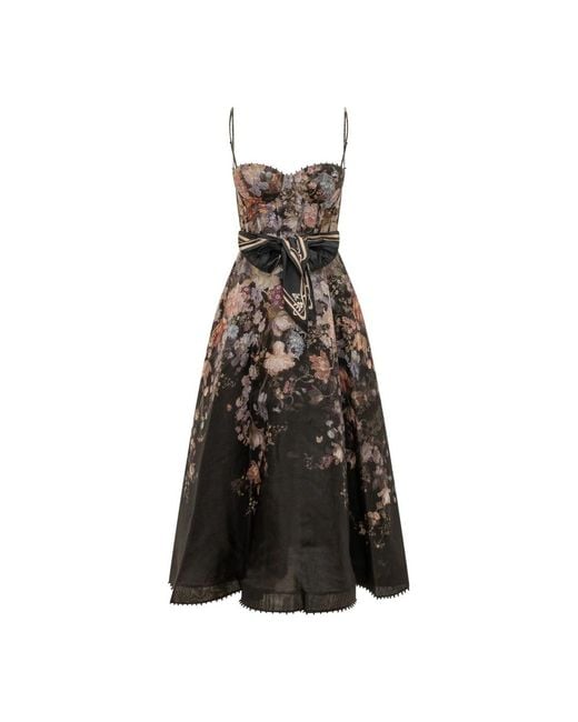 Zimmermann Black Midi Dresses