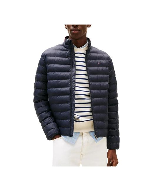Tommy Hilfiger Jassen ,Blauw ,Leer Tjm Lt Down Jacket in het Blue voor heren