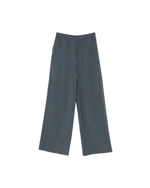 Emporio Armani Gray Wide Trousers