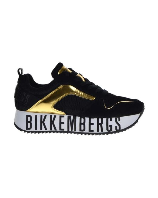 Sneakers casual in pelle nera di Bikkembergs in Black