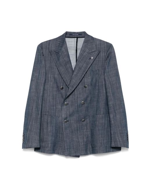 Blazers di Tagliatore in Blue da Uomo