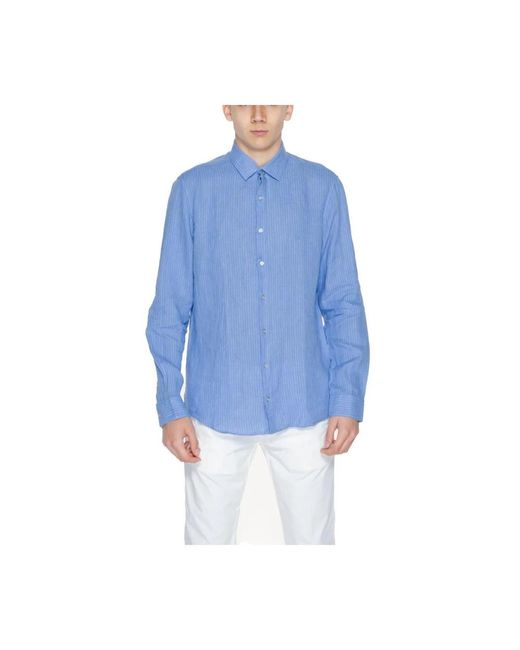 Casual Shirts di Calvin Klein in Blue da Uomo