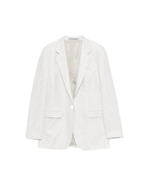 Tagliatore Jassen ,Grijs ,Wol Adrianne Blazer in het White