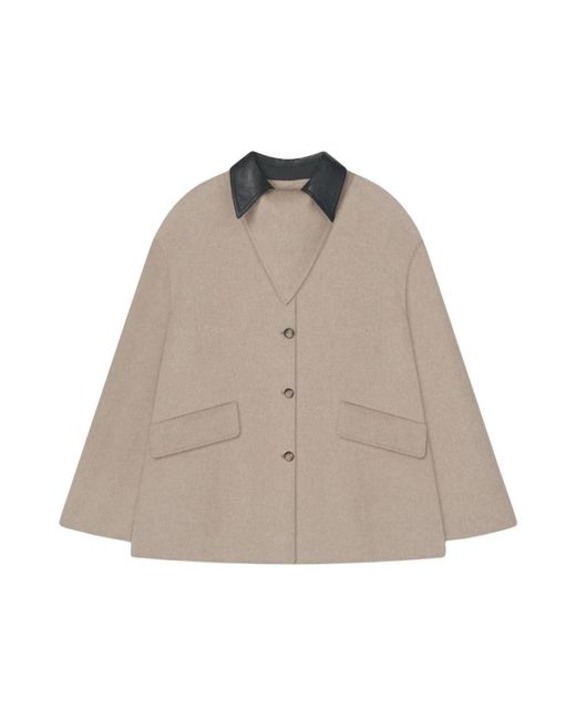 Nanushka Nw25Fwjk28092 Jacket in het Brown