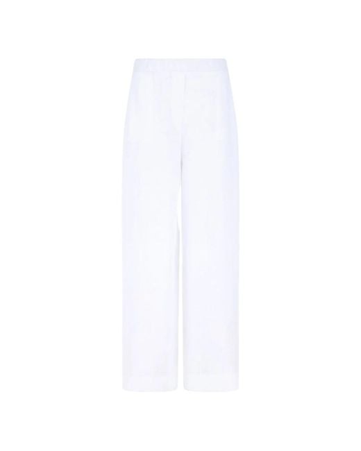 Gran Sasso White Cropped Trousers