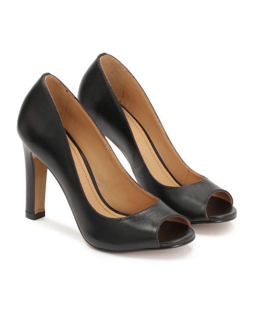 Kazar Black Schwarze Peep-Toe-Pumps