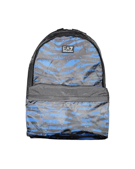 Emporio Armani Blue Backpacks for men