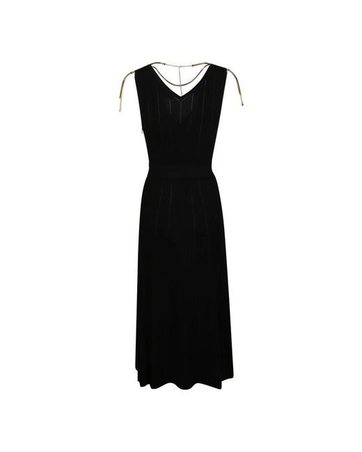 Elisabetta Franchi Black Midi Dresses