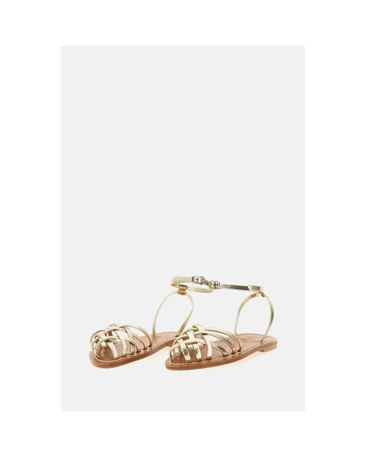 K. Jacques Natural Flat Sandals