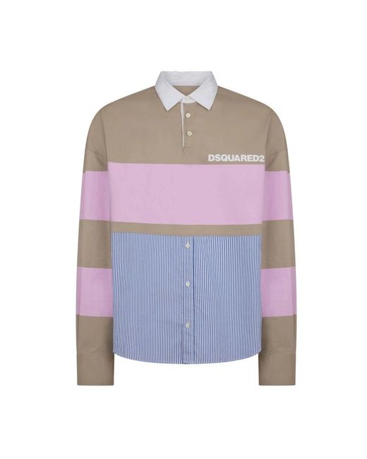DSquared² Purple Casual Shirts for men