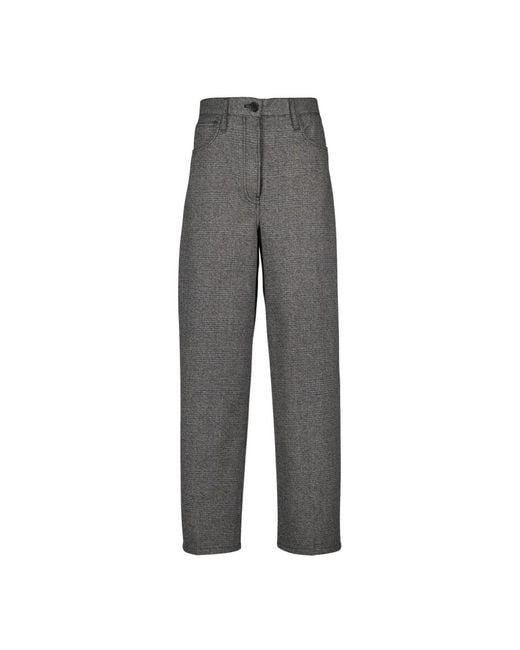 Prada Gray Wide Trousers