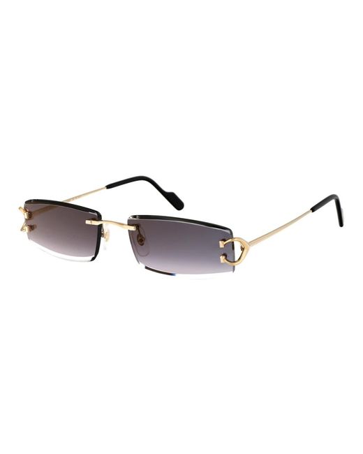 Cartier Stylische sonnenbrille ct0465s in Metallic für Herren