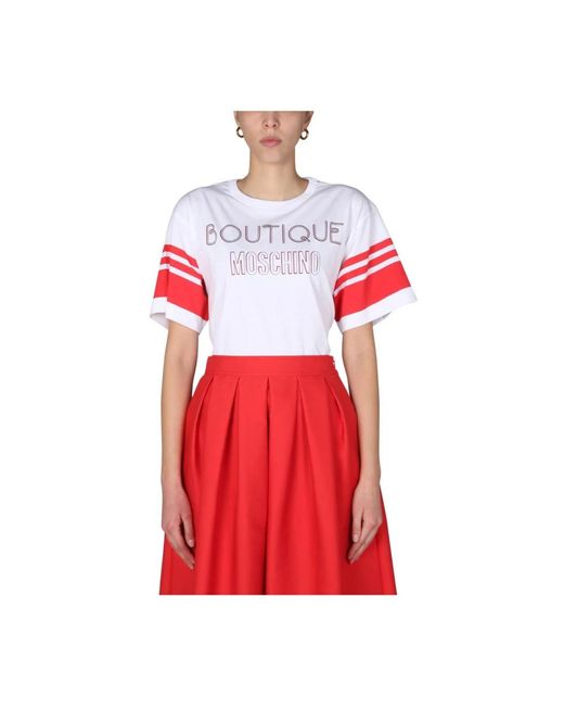 Boutique Moschino Red T-Shirts