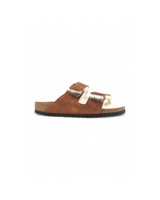 Birkenstock Sliders in het Brown