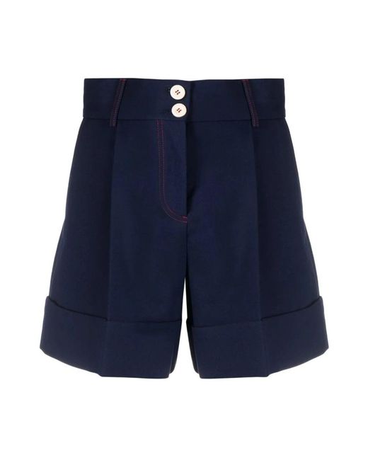 See By Chloé Blue Short Shorts